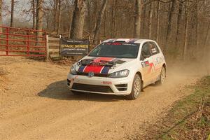Michael Laguna / Dan Nguyen VW Golf R on SS9, KP to Ollie Long II.