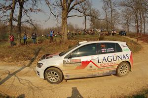 Michael Laguna / Dan Nguyen VW Golf R on SS9, KP to Ollie Long II.