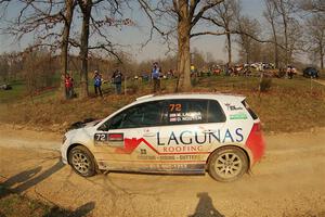 Michael Laguna / Dan Nguyen VW Golf R on SS9, KP to Ollie Long II.