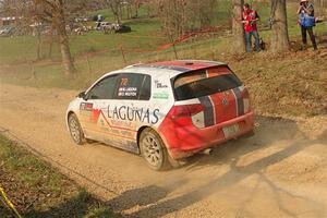 Michael Laguna / Dan Nguyen VW Golf R on SS9, KP to Ollie Long II.