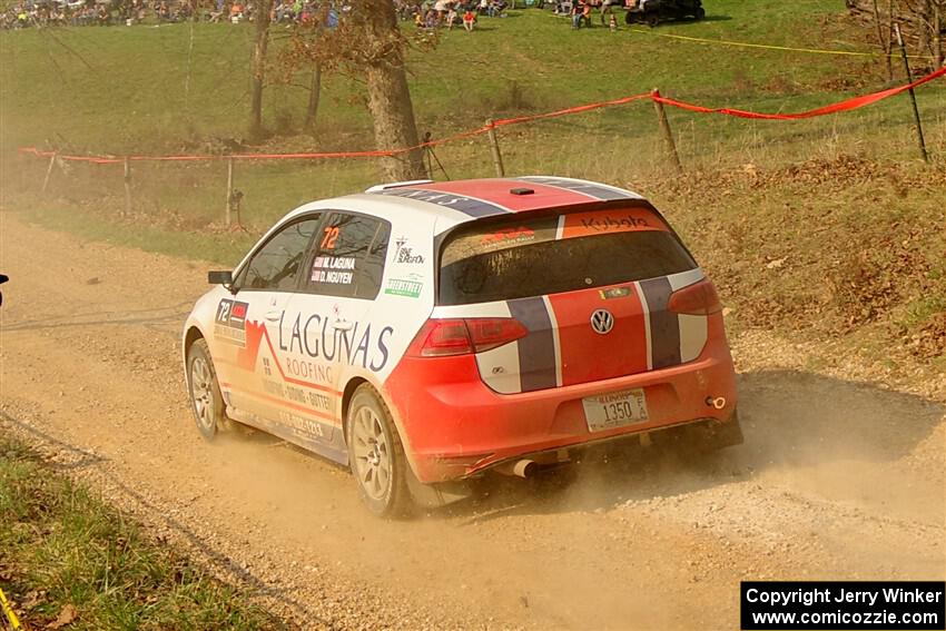 Michael Laguna / Dan Nguyen VW Golf R on SS9, KP to Ollie Long II.