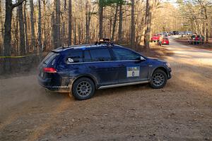 The '0' car, a VW Jetta wagon, on SS12, Nova Scotia South II.