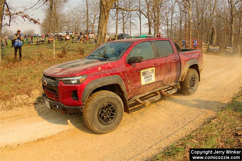 A Chevy Colorado ZR2 pickup sweeps SS9, 	KP to Ollie Long II.