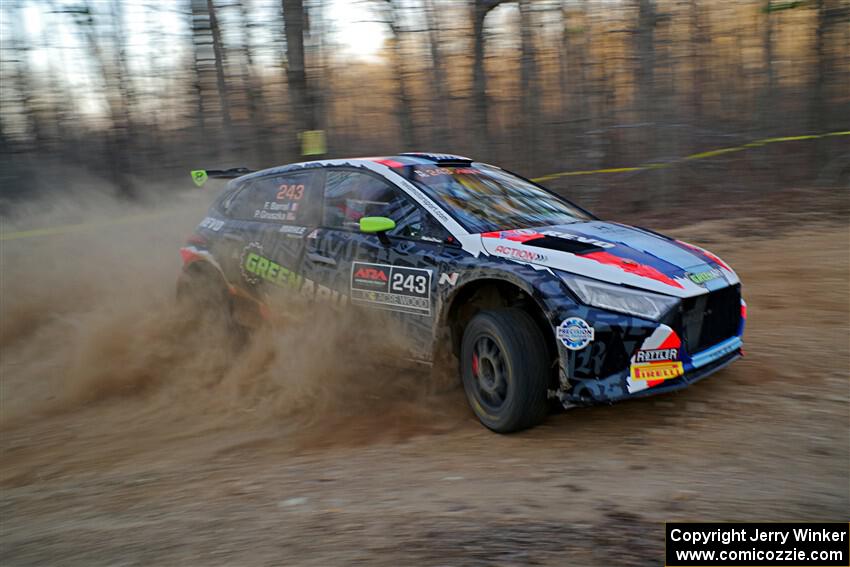 Patrick Gruszka / Florian Barral Hyundai i20 Rally2 on SS12, Nova Scotia South II.