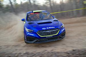 Travis Pastrana / Rhianon Gelsomino Subaru WRX ARA25L on SS12, Nova Scotia South II.