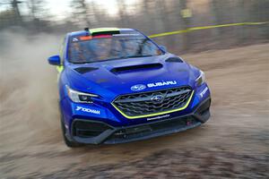 Travis Pastrana / Rhianon Gelsomino Subaru WRX ARA25L on SS12, Nova Scotia South II.