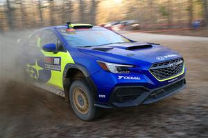 Travis Pastrana / Rhianon Gelsomino Subaru WRX ARA25L on SS12, Nova Scotia South II.