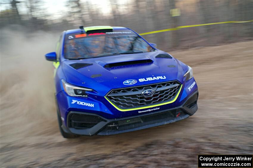 Travis Pastrana / Rhianon Gelsomino Subaru WRX ARA25L on SS12, Nova Scotia South II.
