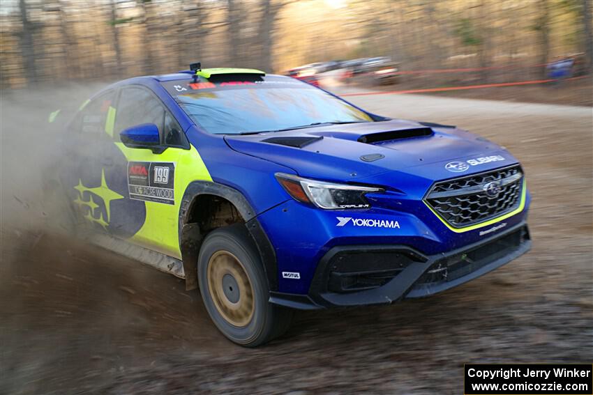 Travis Pastrana / Rhianon Gelsomino Subaru WRX ARA25L on SS12, Nova Scotia South II.