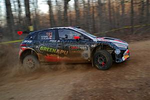 Alastair Scully / Stefan Trajkov Hyundai i20 Rally2 on SS12, Nova Scotia South II.