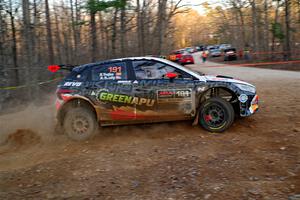 Alastair Scully / Stefan Trajkov Hyundai i20 Rally2 on SS12, Nova Scotia South II.