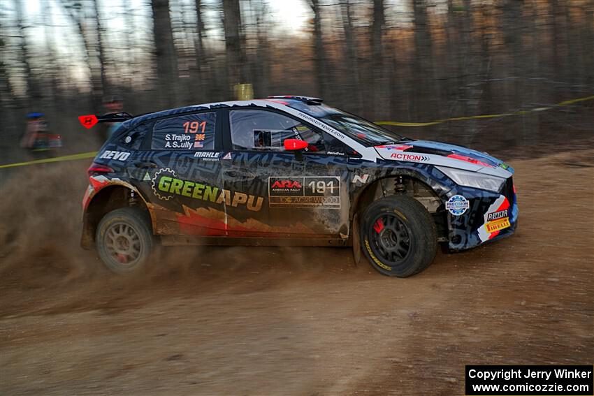 Alastair Scully / Stefan Trajkov Hyundai i20 Rally2 on SS12, Nova Scotia South II.