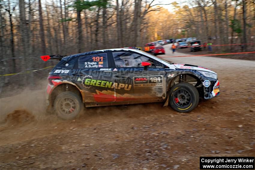Alastair Scully / Stefan Trajkov Hyundai i20 Rally2 on SS12, Nova Scotia South II.