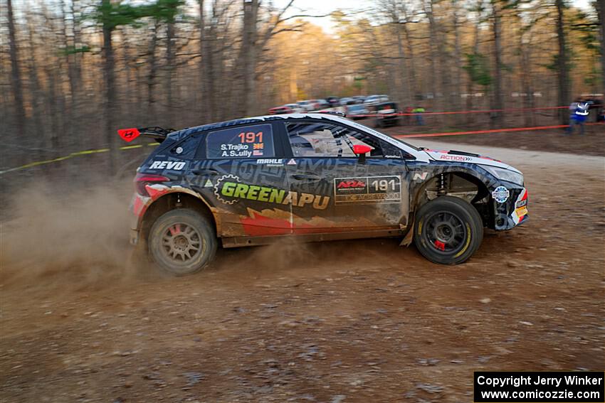 Alastair Scully / Stefan Trajkov Hyundai i20 Rally2 on SS12, Nova Scotia South II.