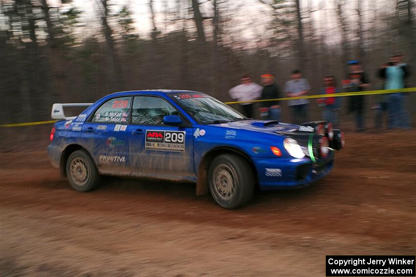 Madelyn Tabor / Sophia McKee Subaru WRX on SS12, Nova Scotia South II.