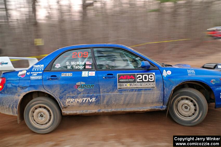 Madelyn Tabor / Sophia McKee Subaru WRX on SS12, Nova Scotia South II.