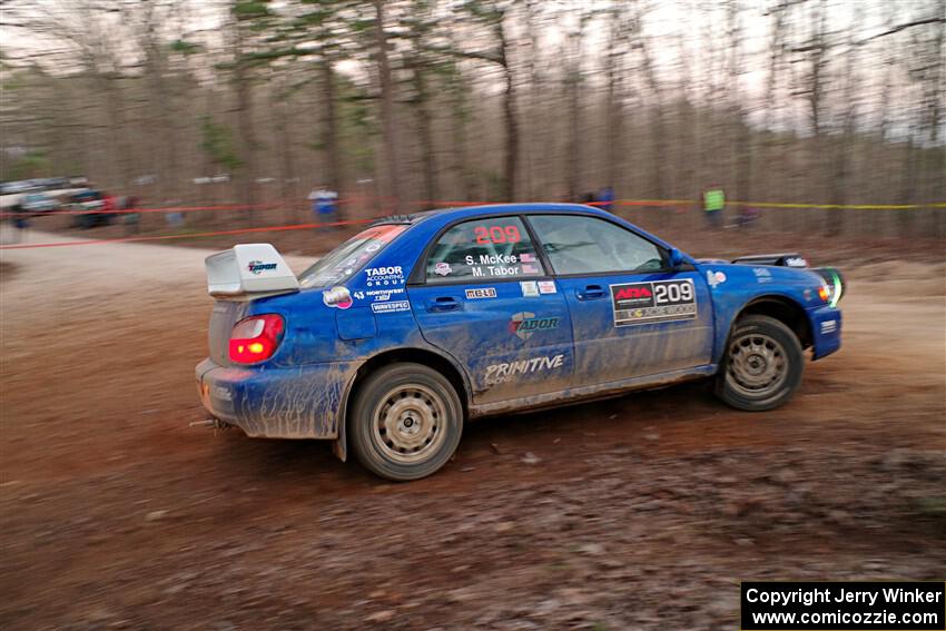 Madelyn Tabor / Sophia McKee Subaru WRX on SS12, Nova Scotia South II.