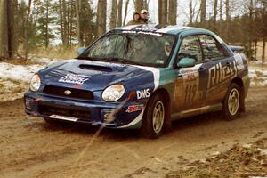 Peter Malaszuk / Darek Szerejko Subaru WRX on SS2, Ranch I.