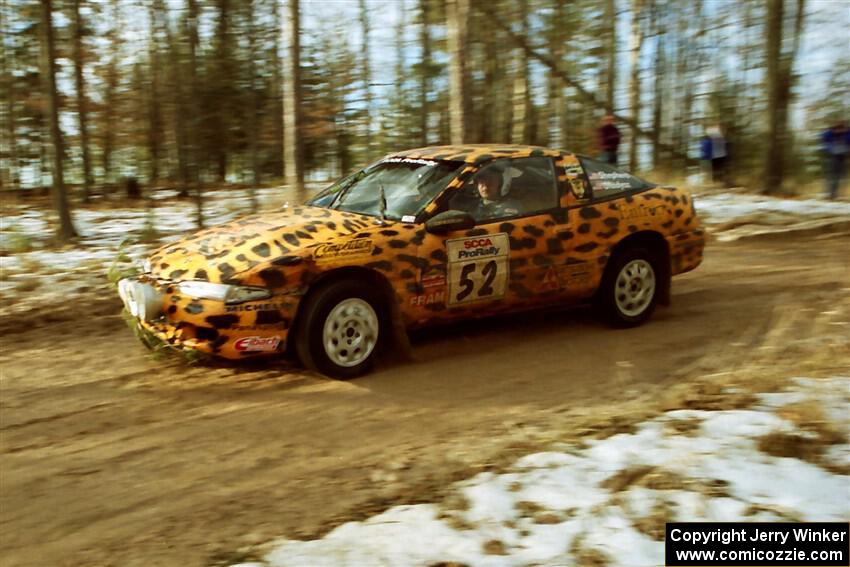 Doug Shepherd / Pete Gladysz Mitsubishi Eclipse on SS2, Ranch I, shortly after hitting a tree.