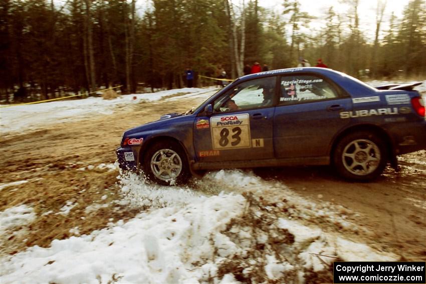 Mark Utecht / Jeff Secor Subaru WRX on SS2, Ranch I.