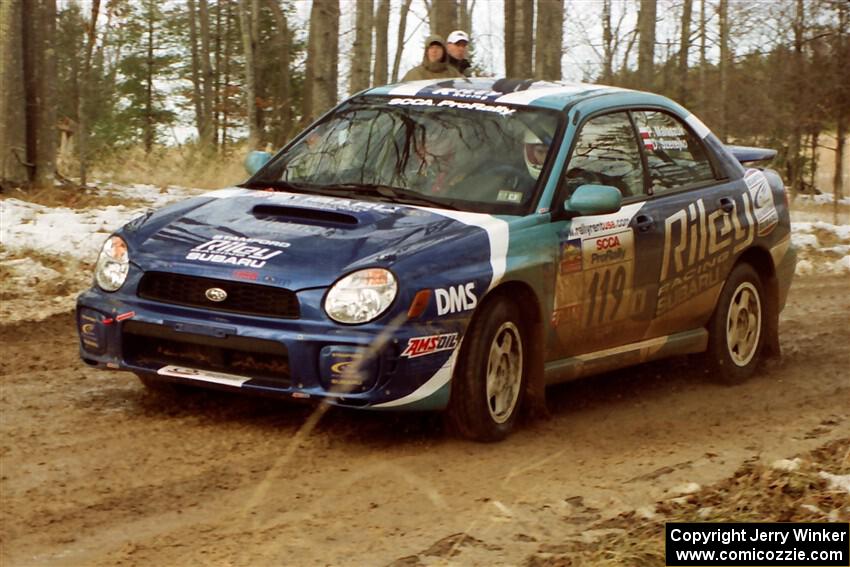 Peter Malaszuk / Darek Szerejko Subaru WRX on SS2, Ranch I.