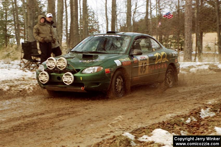 Tad Ohtake / Bob Martin Ford Escort ZX2 on SS2, Ranch I.