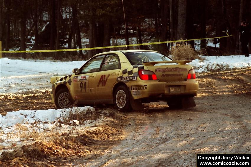Craig Peeper / Ian Bevan Subaru WRX on SS2, Ranch I.