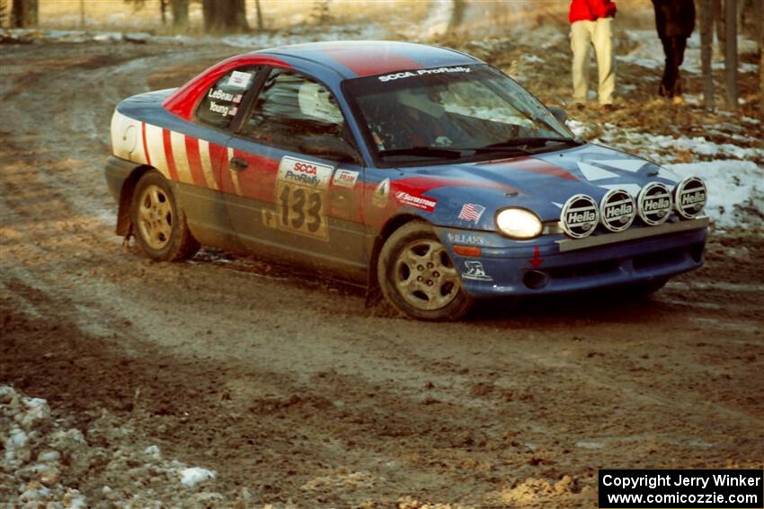 Tom Young / Jim LeBeau Dodge Neon ACR on SS2, Ranch I.