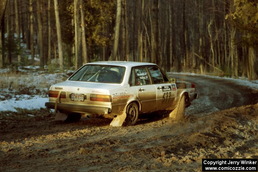 Ken Hawley / Matt Westveld Audi 4000 Quattro on SS2, Ranch I.