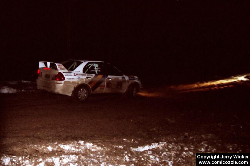 Pete Lahm / Frank Cunningham Mitsubishi Lancer Evo IV on SS5, Ranch II.