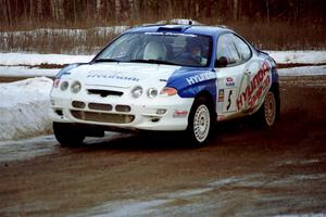 Mark Higgins / Michael Gibson Hyundai Tiburon on SS7, Black River.