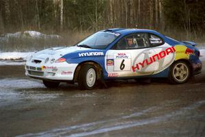Paul Choiniere / Jeff Becker Hyundai Tiburon on SS7, Black River.