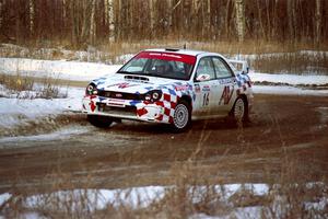David Higgins / Calvin Cooledge Subaru WRX on SS7, Black River.