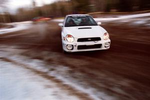 Pat Richard / Anne Lewandowski Subaru WRX on SS7, Black River.