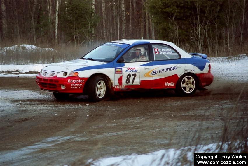 Frank Sprongl / Dan Sprongl Hyundai Elantra on SS7, Black River.