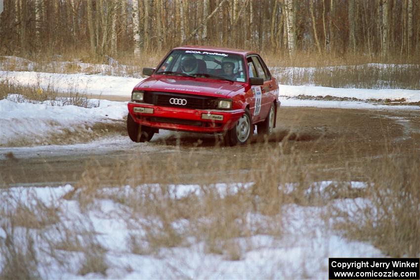 Jon Kemp / Rod Hendicksen Audi 4000 Quattro on SS7, Black River.