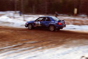 Mark Utecht / Jeff Secor Subaru WRX on SS7, Black River.
