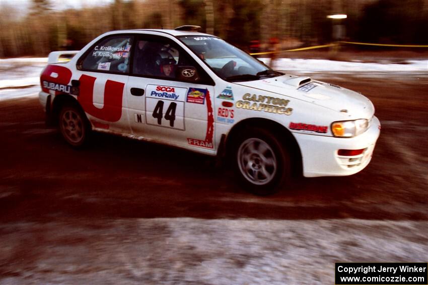Henry Krolikowski / Cindy Krolikowski Subaru WRX STi on SS7, Black River.