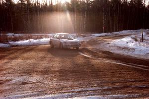 Russ Hodges / Jimmy Brandt Subaru Impreza spins on SS7, Black River.