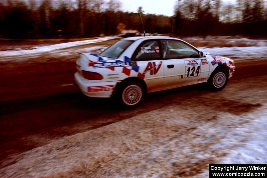 Peter Workum / Ed Wahl Subaru WRX on SS7, Black River.