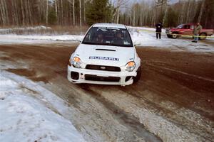 Jason Rivas / Ole Holter Subaru WRX on SS7, Black River.