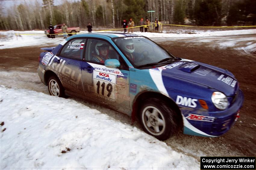 Peter Malaszuk / Darek Szerejko Subaru WRX on SS7, Black River.