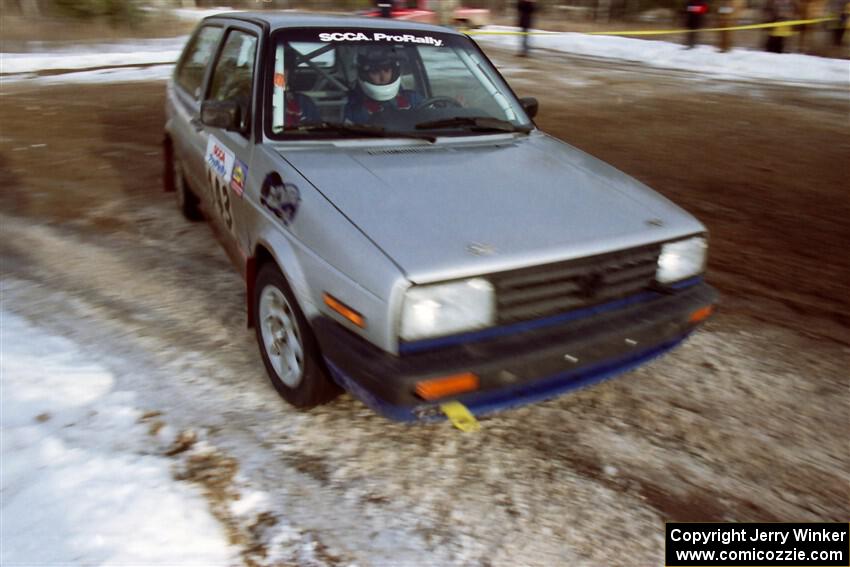 Chris Whiteman / Mike Paulin VW GTI on SS7, Black River.