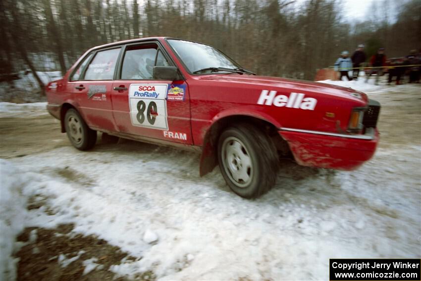 Jon Kemp / Rod Hendicksen Audi 4000 Quattro on SS9, Camp 8.