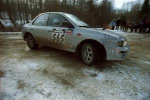 Russ Hodges / Jimmy Brandt Subaru Impreza on SS9, Camp 8.