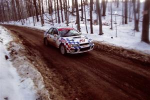Peter Workum / Ed Wahl Subaru WRX on SS9, Camp 8.