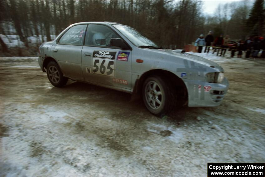 Russ Hodges / Jimmy Brandt Subaru Impreza on SS9, Camp 8.