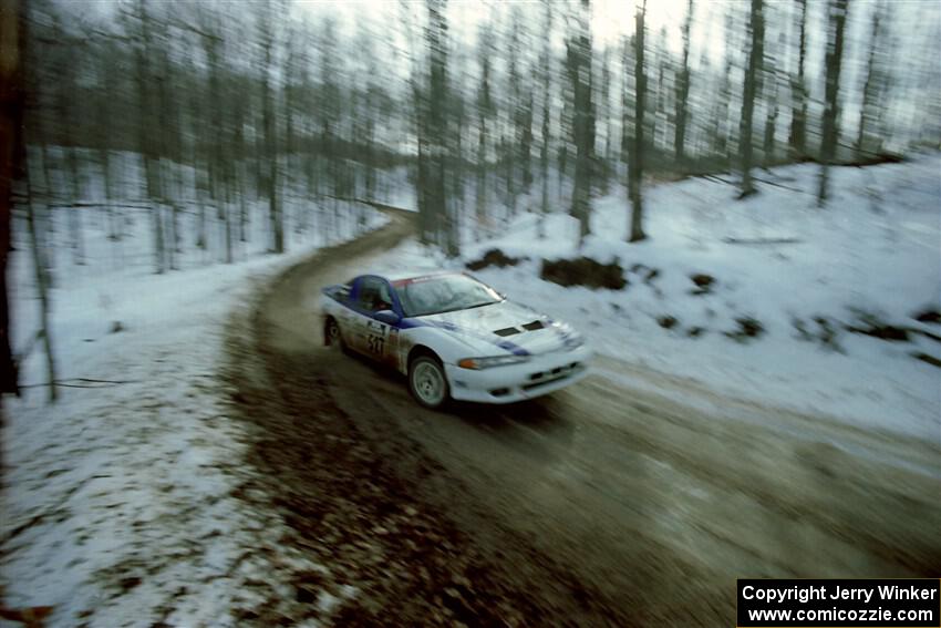 Chris Gilligan / Joe Petersen Mistubishi Eclipse GSX on SS9, Camp 8.