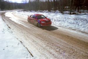 Lauchlin O'Sullivan / Matt Chester Mitsubishi Lancer RMR on SS10, Camp 30.