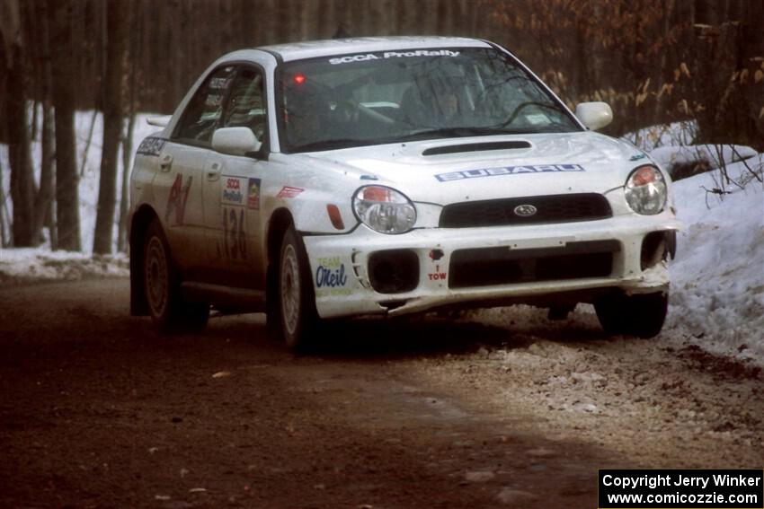 Jason Rivas / Ole Holter Subaru WRX on SS9, Camp 8.